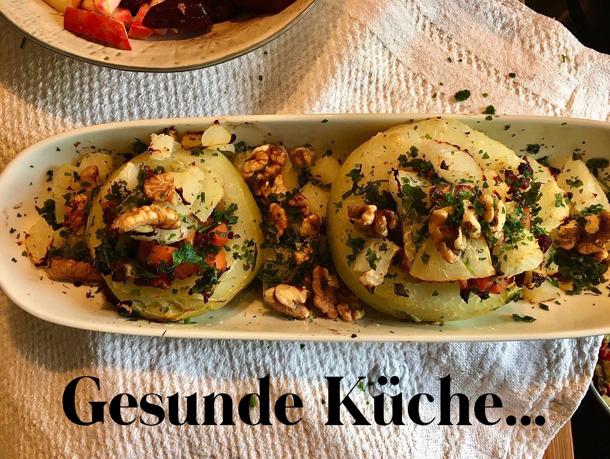 …mit winterlich gefülltem Kohlrabi…
