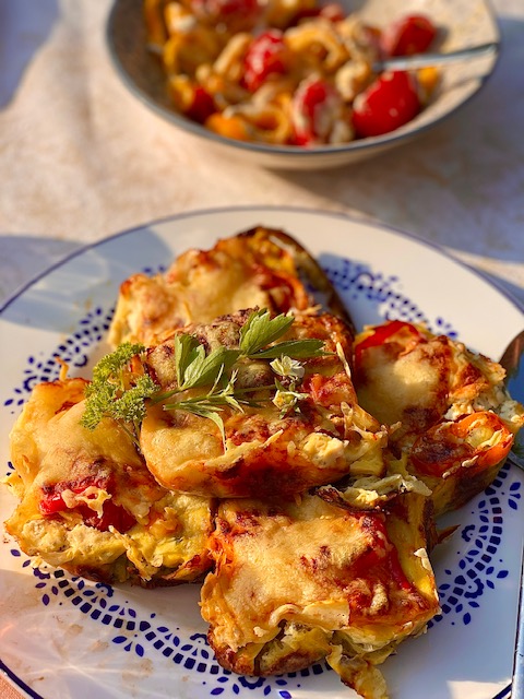 Die neue Woche startet mit einem leckeren Rezept- „Pizza“-Küchlein gesund